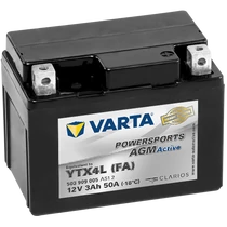 Motor akkumulátor Varta Powersports AGM Active YTX4L-4  12V 3Ah 50A jobb+ gyárilag üzembehelyezett (503909005A512)