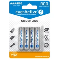 everActive AAA 800 mAh Ni-MH tölthető elem - 4db