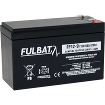 Fulbat 12V 9Ah VRLA T2 szünetmentes tápegység akkumulátor (UPS)
