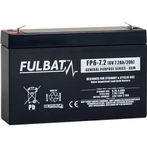 Fulbat General Purpose 6V C20/7,2Ah VRLA akkumulátor