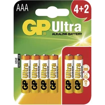 GP Ultra Alkaline LR03/AAA elem - 6db