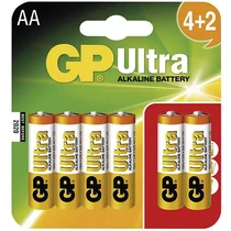 GP Ultra Alkaline LR6/AA elem - 6db