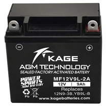 Motor Akkumulátor KAGE MF YB9L-BS (12N9-3B-BS) 12V 9Ah 120A gyárilag üzembehelyezett