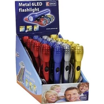 Emos fémlámpa 6 led + elem