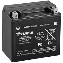 Yuasa YTX14L-BS 12V 12,6Ah 200A jobb+ motorakkumulátor