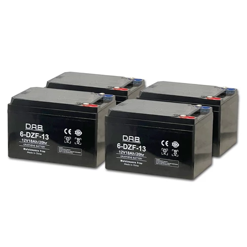 Elektromos Kerékpár Akkumulátor DAB Bike 12V C2/13Ah C20/18Ah Graphene Ciklikus VRLA 48V-os csomag