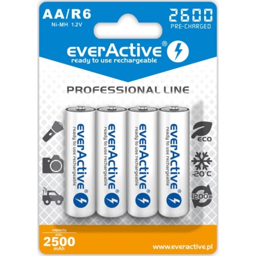 everActive AA 2600 mAh tölthető elem