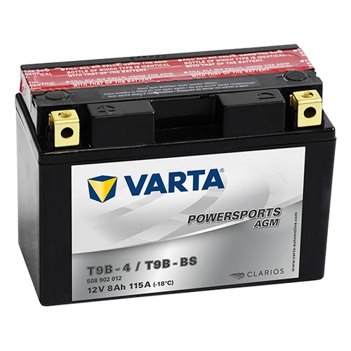 Motor Akkumulátor Varta Powersports AGM YT9B-BS 12V 8Ah 115A bal+ (508902012I314)