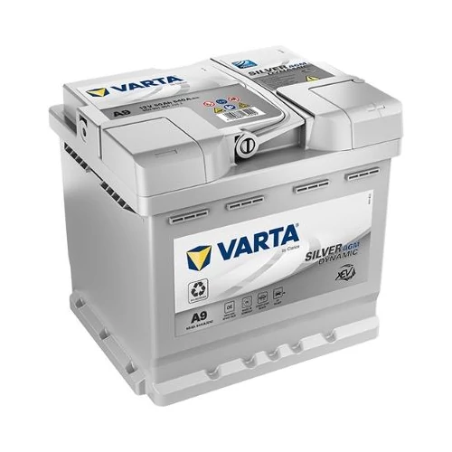 Varta Silver Dynamic AGM 50Ah 540A Jobb+ autó akkumulátor (A9) - 550901 