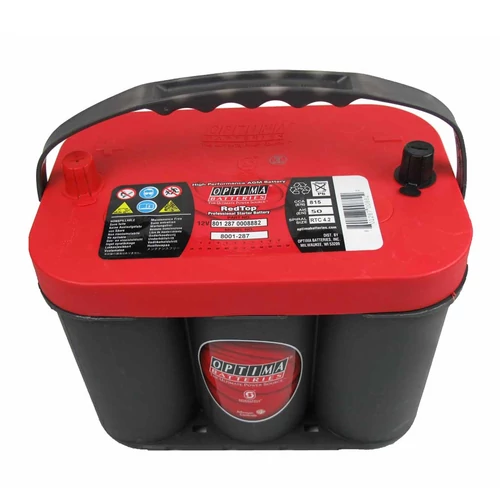 Optima Red Top 12V 50Ah 815A RT C 4.2 közép sarus Spirálcellás Indítóakkumulátor (8012870008882)