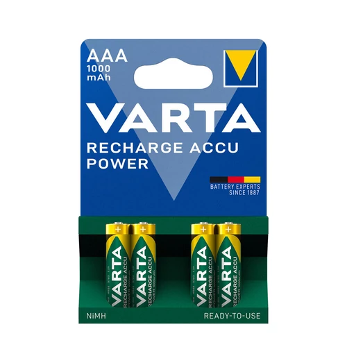 Varta Rechargeable Accu AAA 1000 mAh tölthető elem - 4db