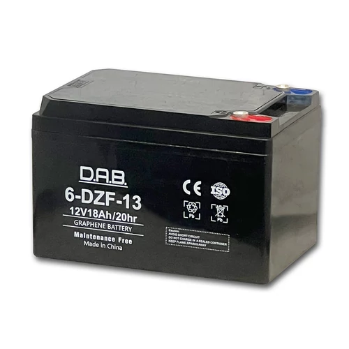 Elektromos Kerékpár Akkumulátor DAB Bike 12V C2/13Ah C20/18Ah Graphene Ciklikus VRLA 
