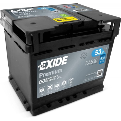 Exide Premium 12V 53Ah 540A jobb+ akkumulátor
