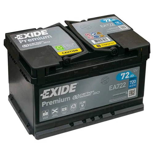 Autó Akkumulátor Exide Premium 72Ah 720A J+ (EA722)