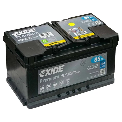 Exide Premium  85Ah 800A Jobb+ Autó Akkumulátor  (EA852)