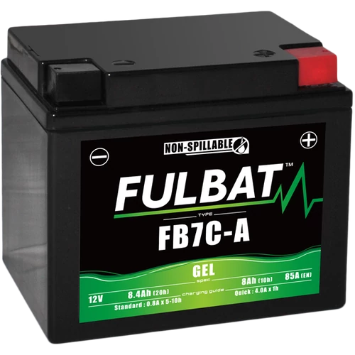 Fulbat GEL YB7C-A 12V 8,4Ah 85A motorkerékpár akkumulátor