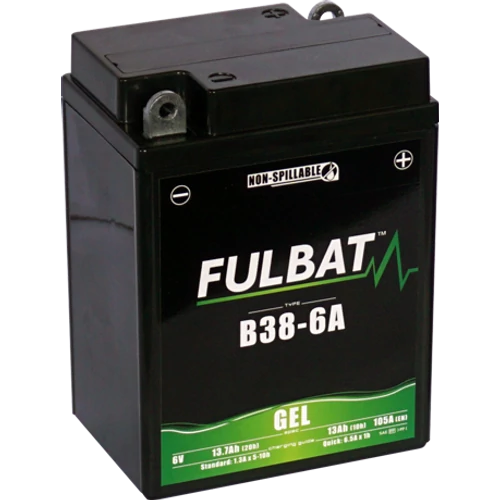 Fulbat GEL B38-6A 6V 13,7Ah 105A motorkerékpár akkumulátor