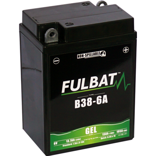Fulbat GEL B38-6A 6V 13,7Ah 105A motorkerékpár akkumulátor