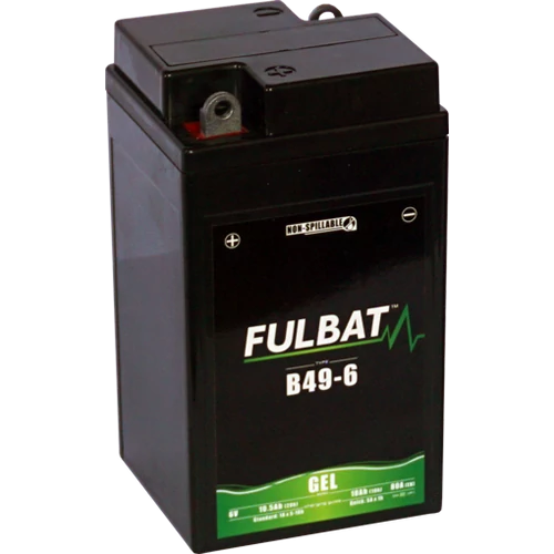 Fulbat GEL B49-6 6V 10,5Ah 80A motorkerékpár akkumulátor
