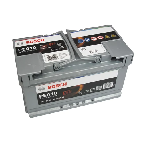 Autó Akkumulátor Bosch Power EFB 0092PE0100 12V 75Ah 730A