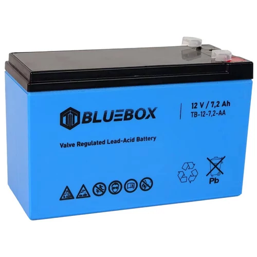 Szünetmentes tápegység akkumulátor (UPS) Bluebox 12V 7,2Ah VRLA