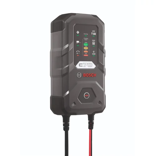 BOSCH C70 12V 5Ah és 24V 10Ah EFB, AGM, GEL, VRLA akkumulátor töltő