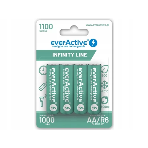 everActive AA 1100 mAh tölthető elem - 4db