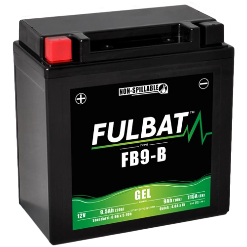 Fulbat GEL YB9-B 12V 9,5Ah 115A motorkerékpár akkumulátor