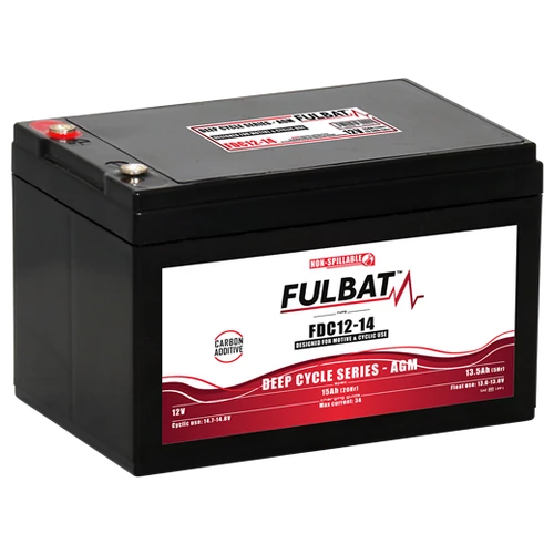 Fulbat Deep Cyclie AGM Carbon 12V C5/13,5Ah C20/15Ah meghajtó akkumulátor