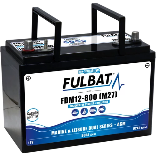 Fulbat Dual Purpose 12V C20/92Ah 800A meghajtó akkumulátor