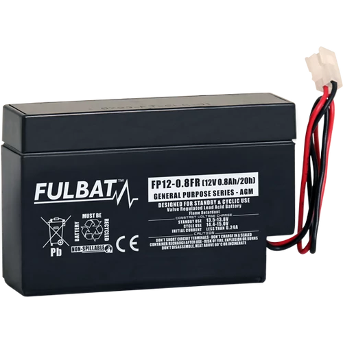 Szünetmentes tápegység akkumulátor (UPS) Fulbat 12V 0,8Ah VRLA akkumulátor