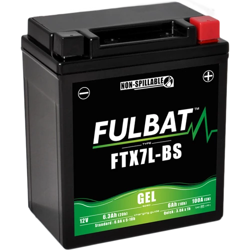 Fulbat GEL YTX7L-BS 12V 6,3Ah 100A motorkerékpár akkumulátor