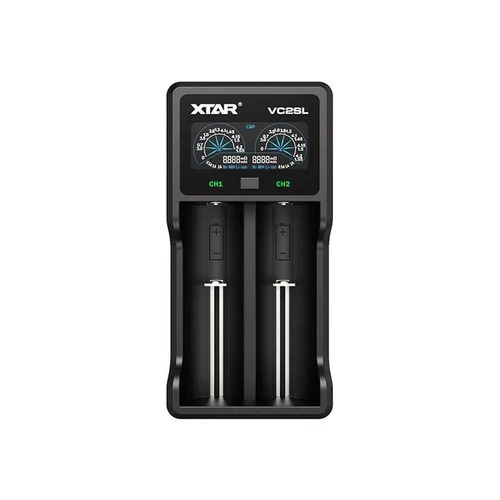 XTAR VC2SL USB LI-ION univerzalis töltő 0,5/1/2/A PowerBank funkció