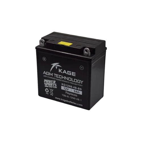 Motor Akkumulátor KAGE MF YB9-BS (12N9-4B-BS) 12V 9Ah 120A gyárilag üzembehelyezett