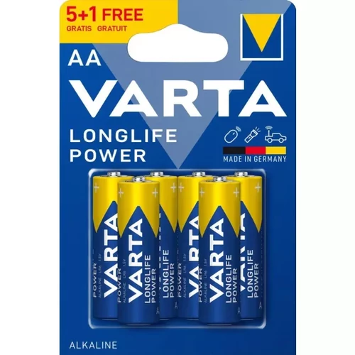 Varta Longlife Power LR6/AA elem 5+1/bliszter - 6db