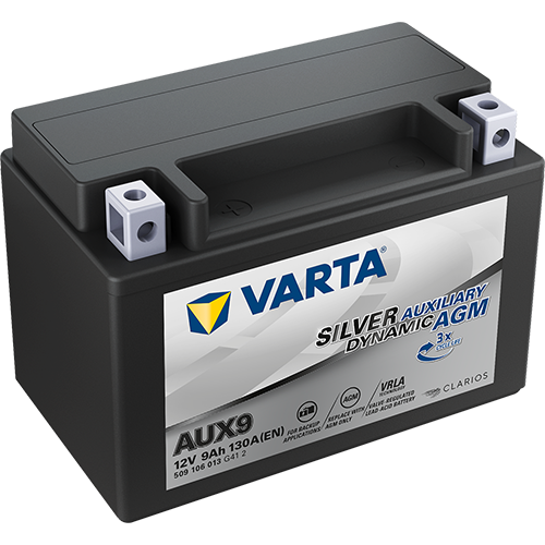 Varta Auxiliary AGM 12V 9Ah 130A bal+ (AUX9) kiegészítő akkumulátor (509106013G412)