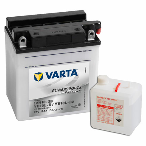 Varta Powersports Freshpack YB10L-B / B2  12V 11Ah 150A jobb+ motorakkumulátor
