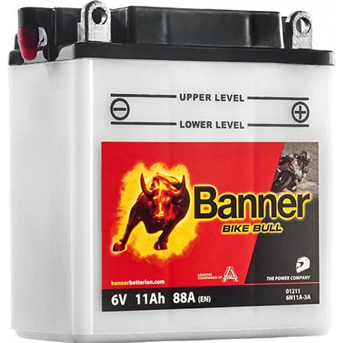 Banner Bike Bull 6V 11Ah jobb+ 6N11A-3A motorakkumulátor (01211)