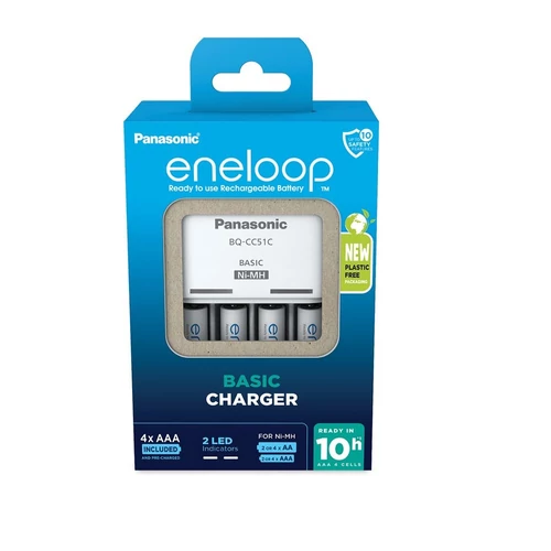 Panasonic Eneloop töltő 10 órás + 4x800 mAh
