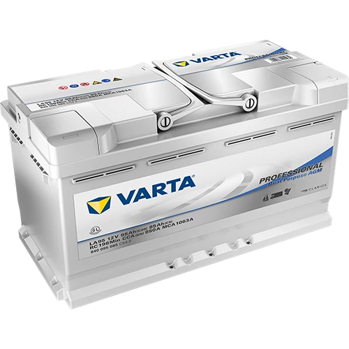 Varta Professional Dual Purpose AGM 12V 95Ah 850A jobb+ meghajtó akkumulátor (840095085C542)