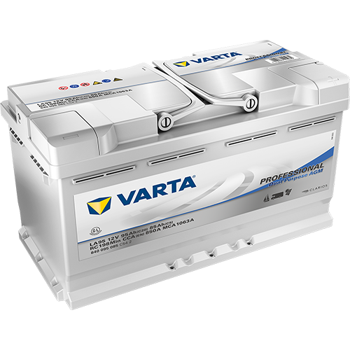 Varta Professional Dual Purpose AGM 12V 95Ah 850A jobb+ meghajtó akkumulátor (840095085C542)
