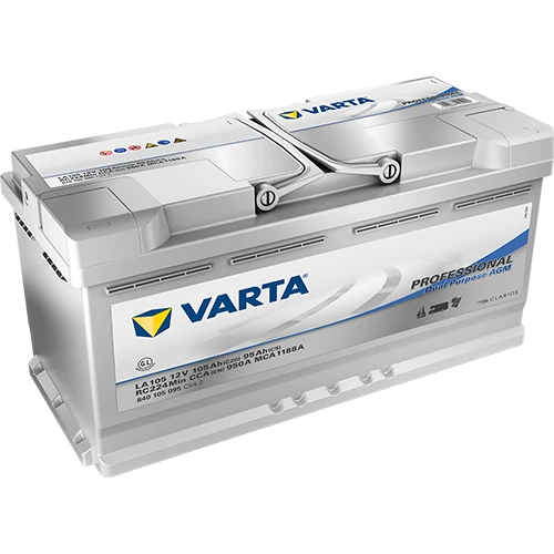 Varta Professional Dual Purpose AGM 12V 105Ah 950A jobb+ akkumulátor (840105095)