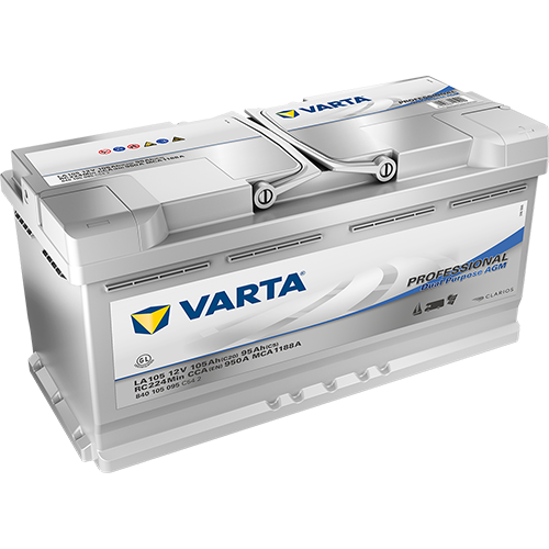 Varta Professional Dual Purpose AGM 12V 105Ah 950A jobb+ akkumulátor (840105095)
