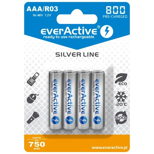 everActive AAA 800 mAh Ni-MH tölthető elem - 4db