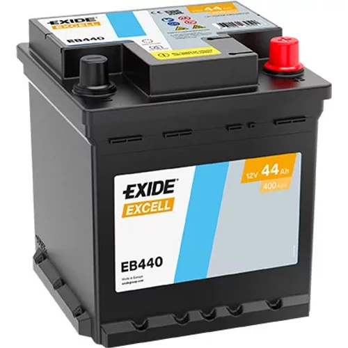 Exide Excell 44Ah 400A Jobb+ Akkumulátor (EB440)