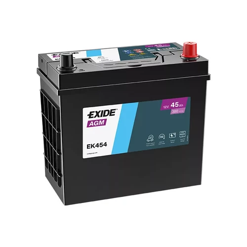 Exide AGM EK454  45 Ah Asia J+ akkumulátor