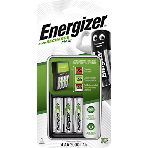 Energizer ACCU RECHARGE MAXI TÖLTŐ + 4x2000mAh AA akkumulátor
