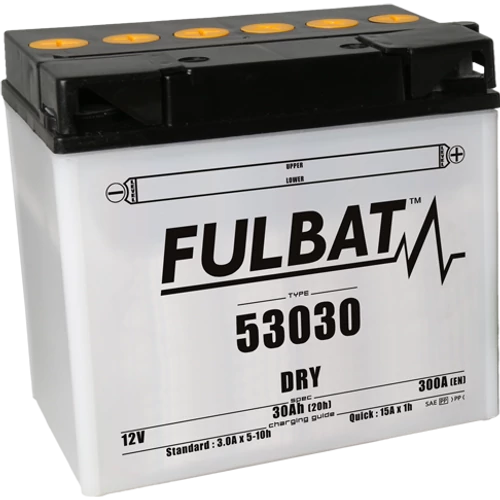 Fulbat DRY 53030 12V 30Ah 300A motorkerékpár akkumulátor