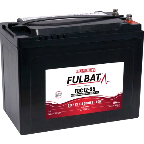 Fulbat Deep Cycle AGM Carbon 12V C5/48Ah C20/55Ah meghajtó akkumulátor