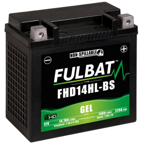 Fulbat GEL HD14HL-BS 12V 14,7Ah 220A motorkerékpár akkumulátor